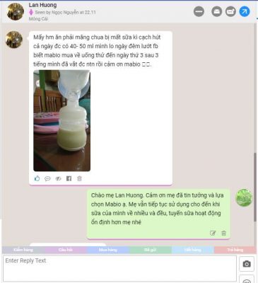 Mẹ Lan Hương dùng Mabio